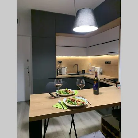Apartment Modern Studio Apartment With Balcony *